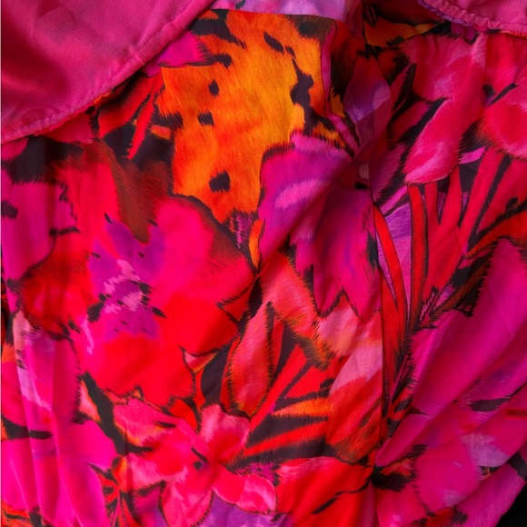 RUNAWAY KARMA MAXI DRESS ORANGE FLORAL Size 10 XL - Picture 13 of 13